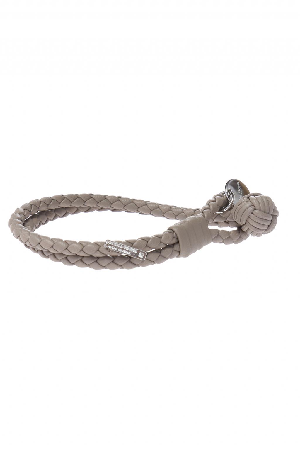 Double-wrap leather bracelet, Bottega Veneta, MATCHESFASHION.COM