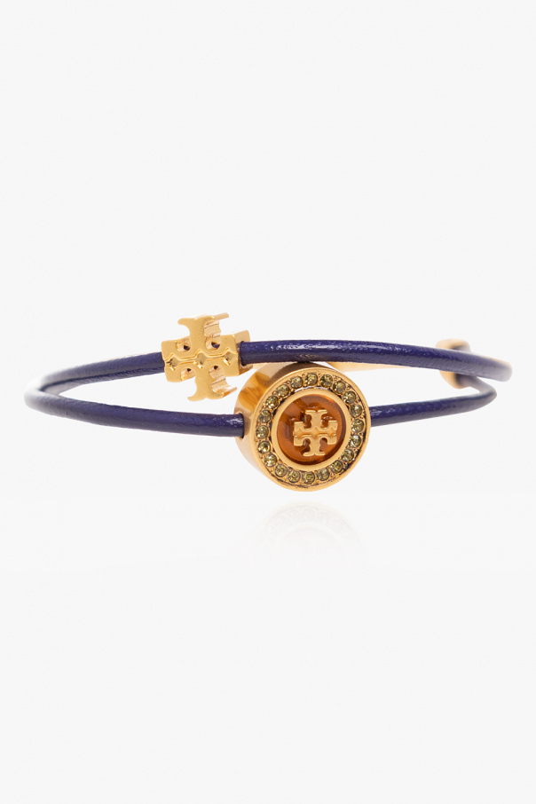 Tory Burch ‘Kira’ leather bracelet with logo