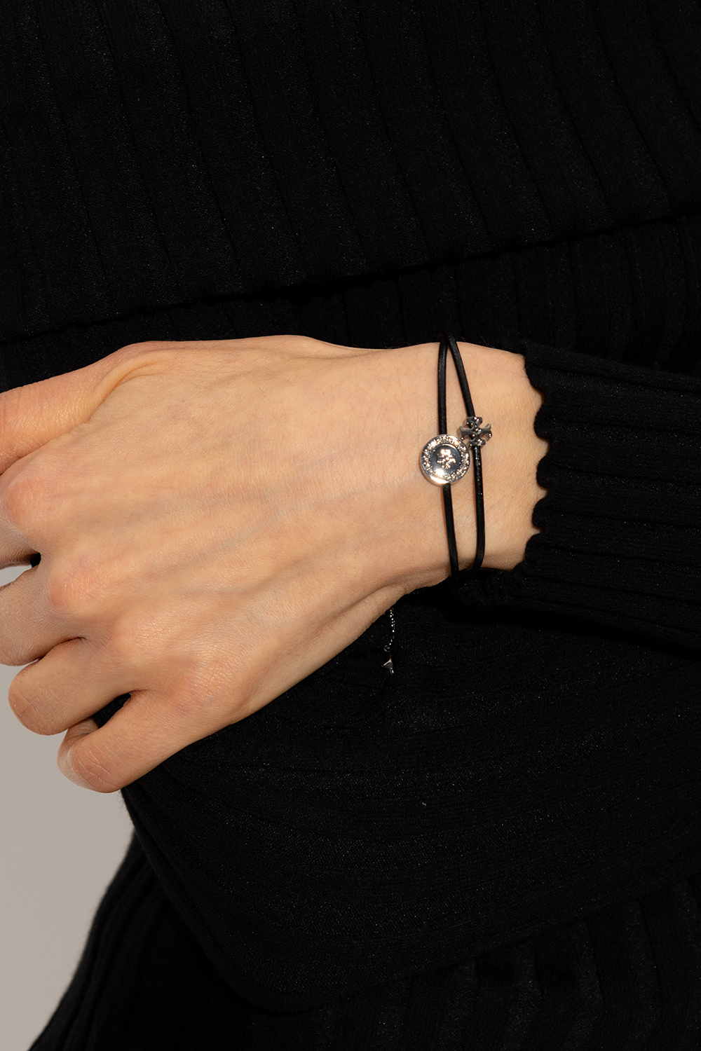 Tory Burch 'Kira' leather bracelet with logo | Women's Jewelery | IetpShops