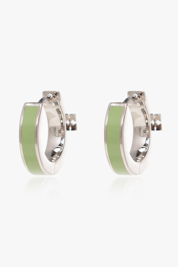 Tory Burch ‘Kira’ hoop earrings with logo