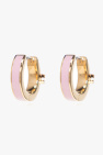 Tory Burch ‘Kira’ hoop earrings with logo