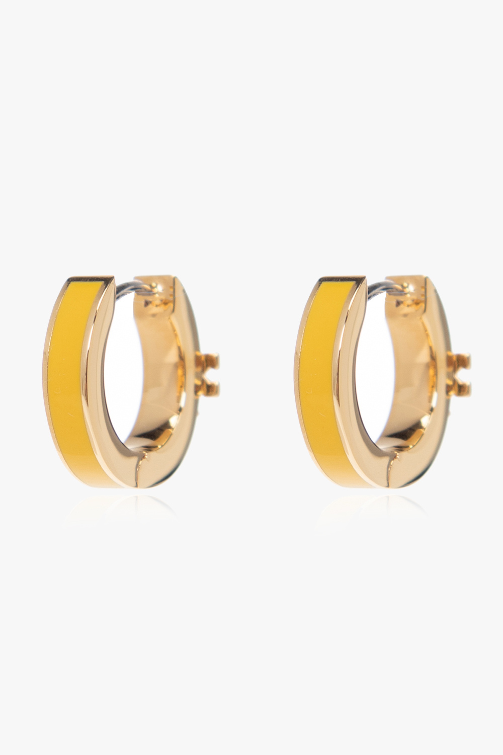 Tory Burch ‘Miller’ hoop earrings with logo