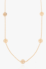 Tory Burch GOLD ‘Miller’ necklace with logo