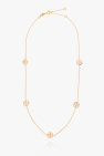 Tory Burch GOLD ‘Miller’ necklace with logo