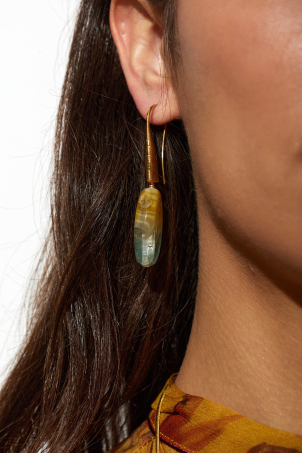 forte_forte Earrings with colorful glass