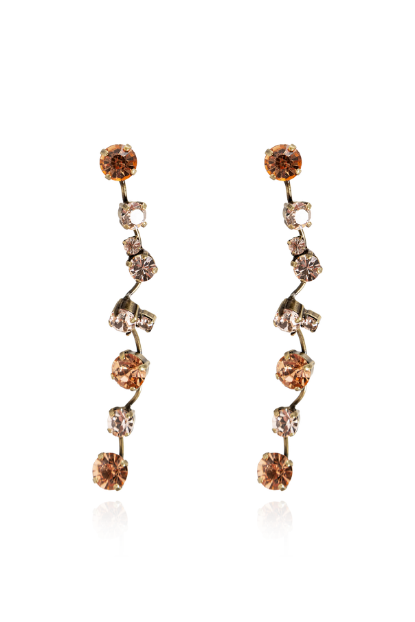 Earrings with shimmering crystals od forte_forte