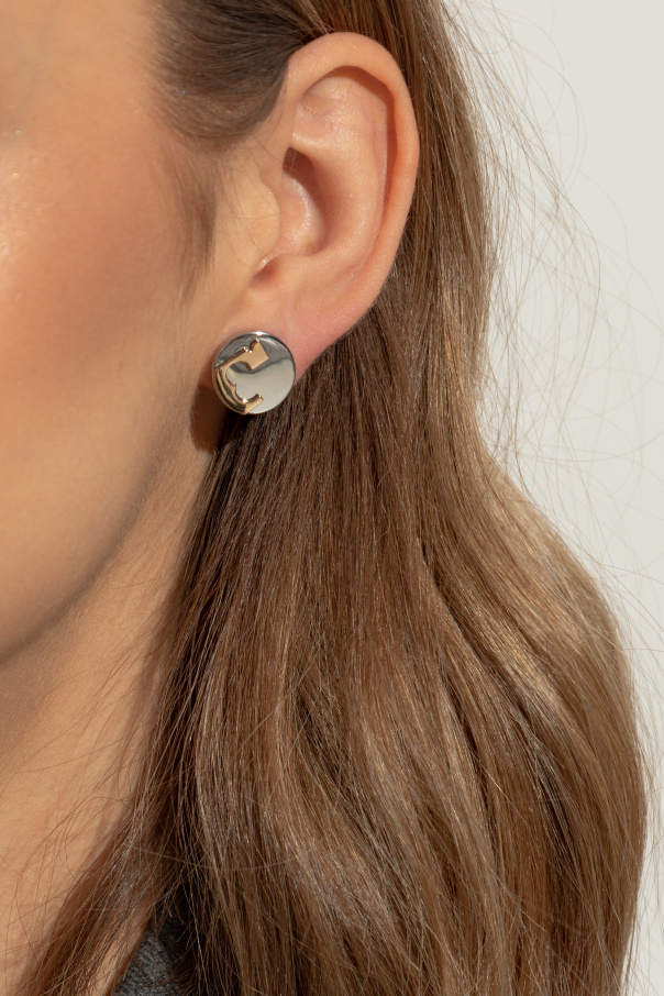 Tory Burch Round earrings with logo