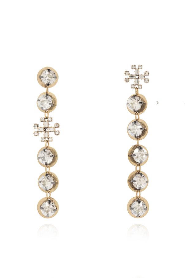 Asymmetrical earrings in brass od Tory Burch