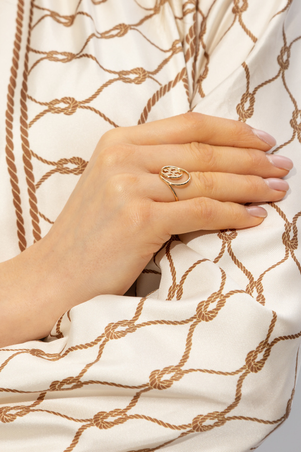 Tory Burch ‘Miller’ ring with logo