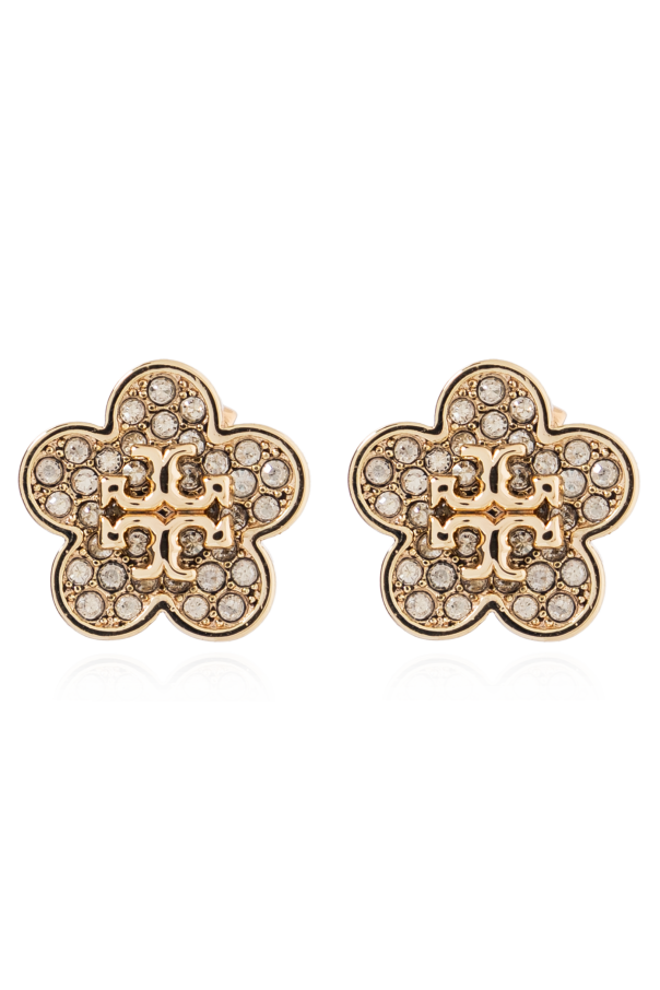 Earrings with shimmering crystals od Tory Burch