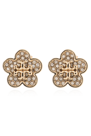 Earrings with shimmering crystals