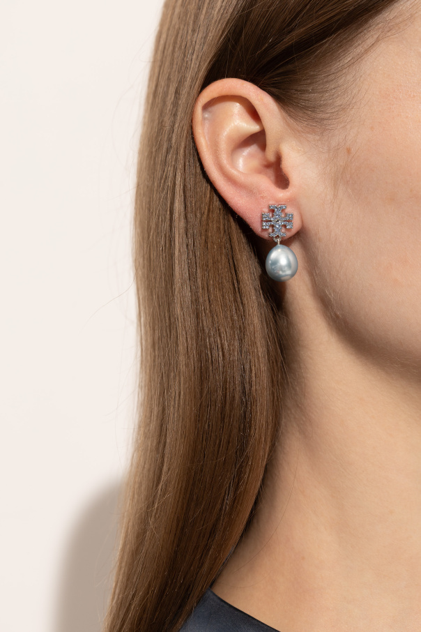 Tory Burch Earrings with sparkling crystals