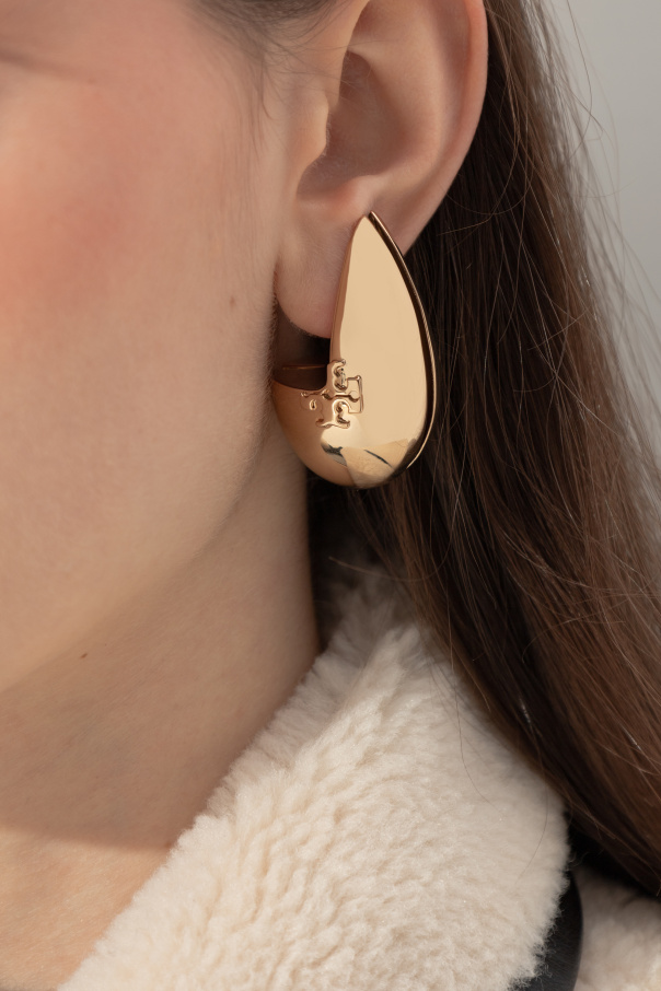 Tory Burch Mosiężne klipsy