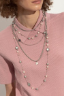 Tory Burch SILVER Necklace with charms