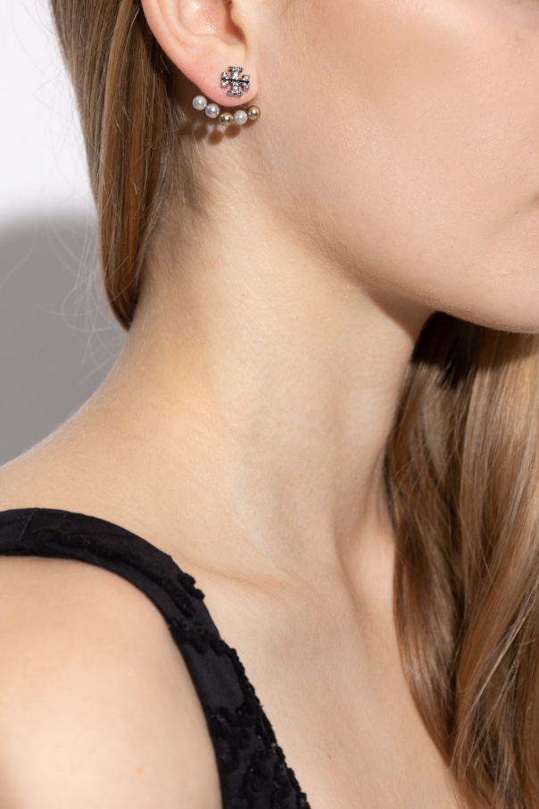 Tory Burch Ohrringe mit funkelnden Kristallen