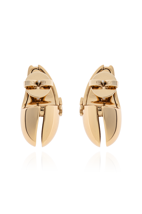 Tory Burch Pendientes con logo en relieve
