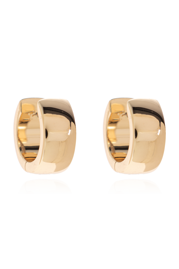 Tory Burch Brass earrings with logo