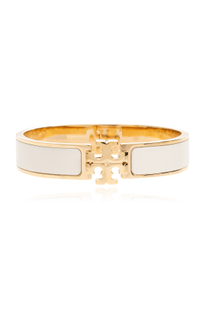 Brass bracelet with logo
