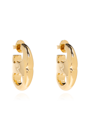 Kolczyki z wygrawerowanym logo