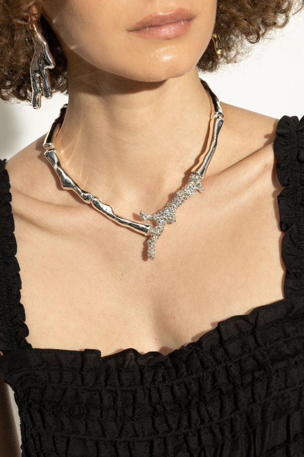 Tory Burch Kurze Halskette mit schimmernden Kristallen