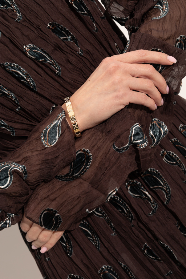 Tory Burch Brass bracelet with logo