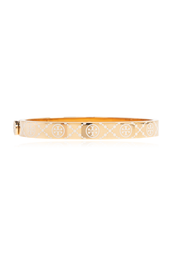 Tory Burch Brass bracelet with logo