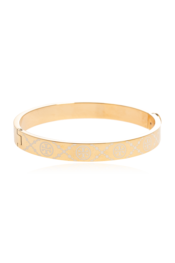 Tory Burch Brass bracelet with logo
