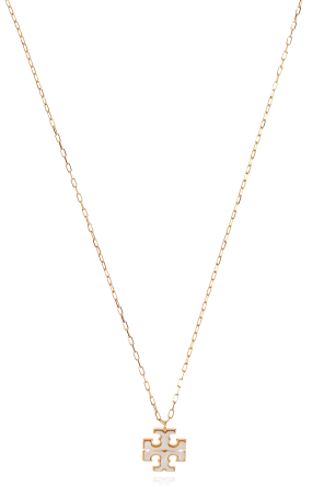 Necklace with a logo-shaped pendant