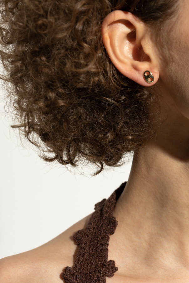 Tory Burch Messing Ohrringe