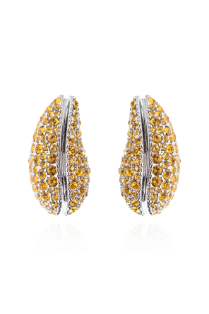 Earrings with shimmering crystals