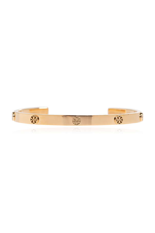 Brass bracelet with logo od Tory Burch