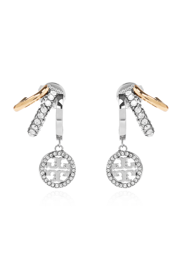 Earrings with shimmering crystals od Tory Burch