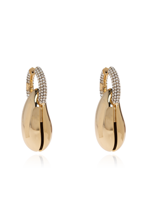 Earrings with sparkling crystals