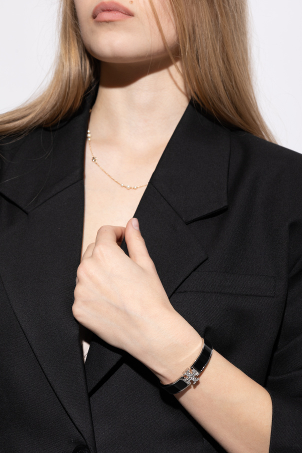 Tory Burch Brass bracelet with logo