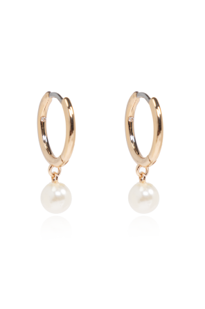 Hoop earrings with pendant