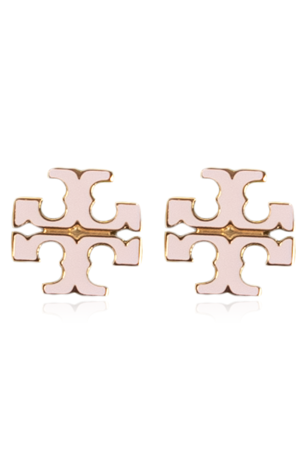 Earrings in the shape of a logo od Tory Burch