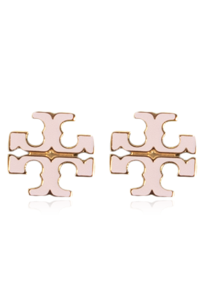 Earrings in the shape of a logo