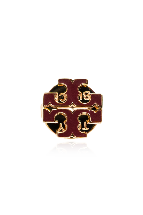 Earrings in the shape of a logo od Tory Burch