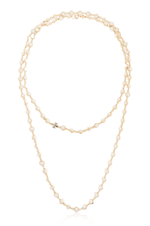 Colar com pérolas de vidro