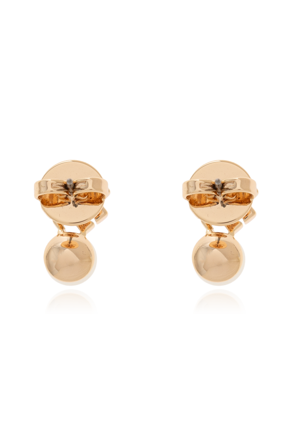 Tory Burch Pendientes con perla de vidrio