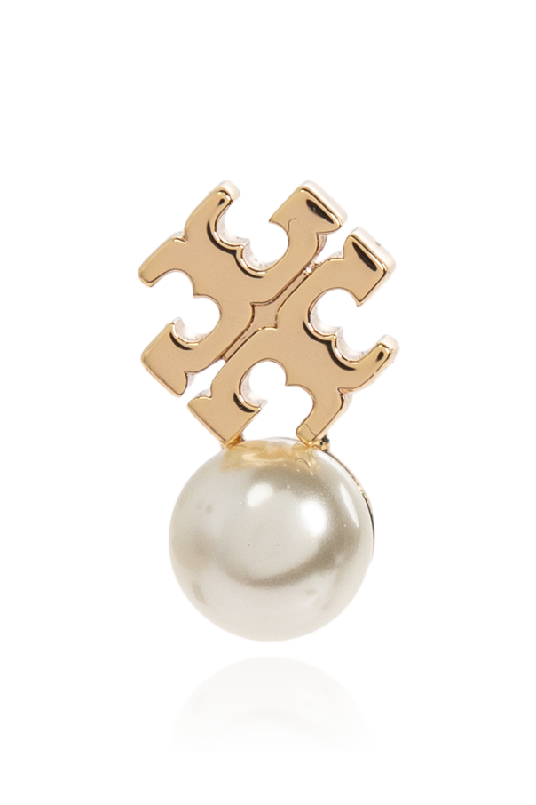 Tory Burch Pendientes con perla de vidrio