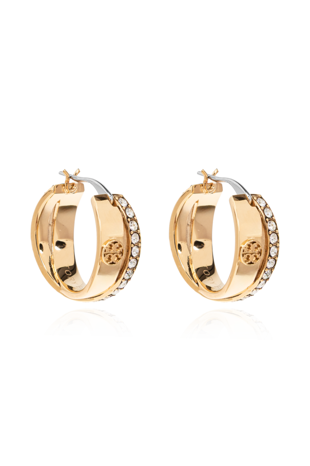 Earrings with sparkling crystals od Tory Burch