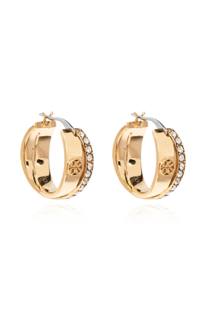 Earrings with sparkling crystals