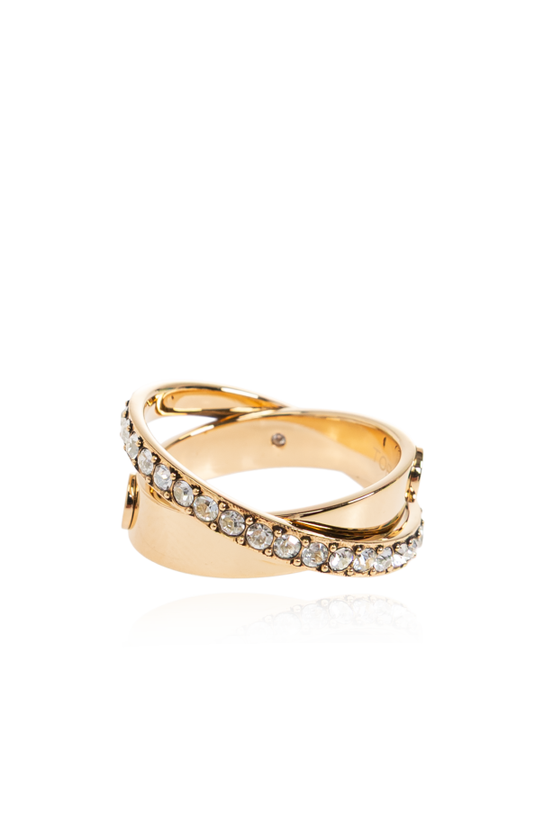 Tory Burch Ring with shimmering crystals