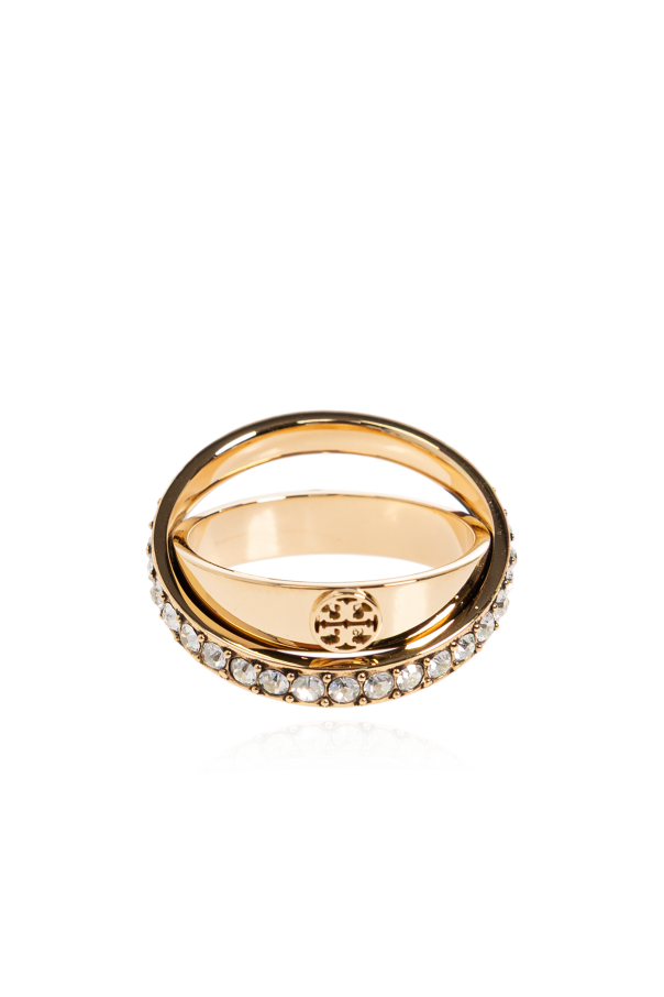 Tory Burch Ring with shimmering crystals