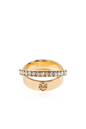 Anillo con cristales brillantes