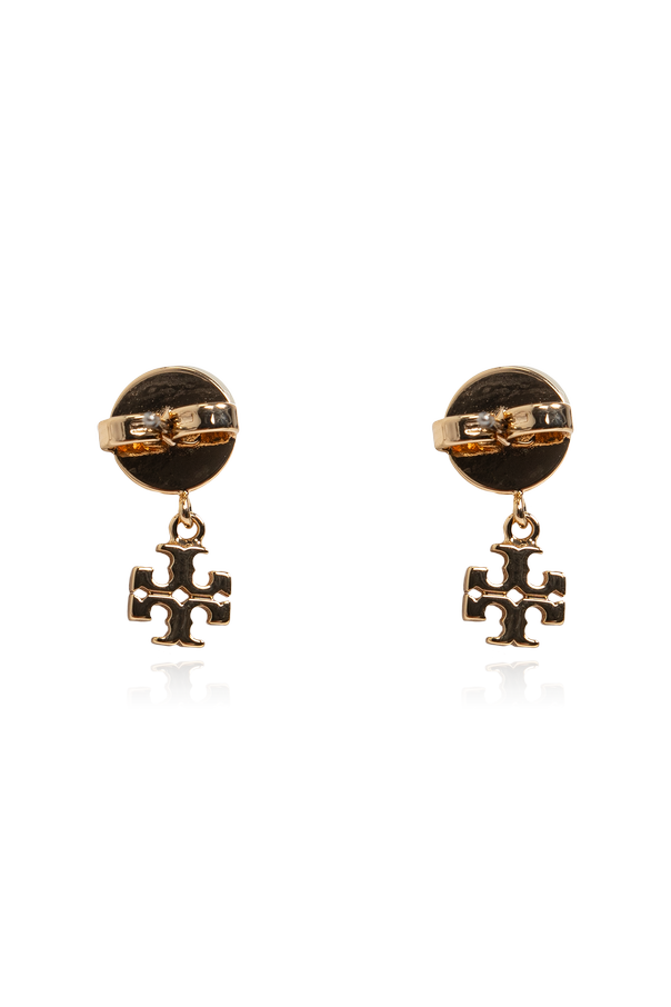 Tory Burch Pendientes con perla de vidrio