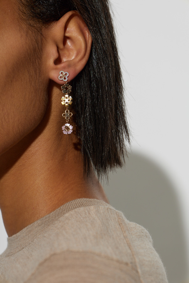 Tory Burch Обички с перлена маса