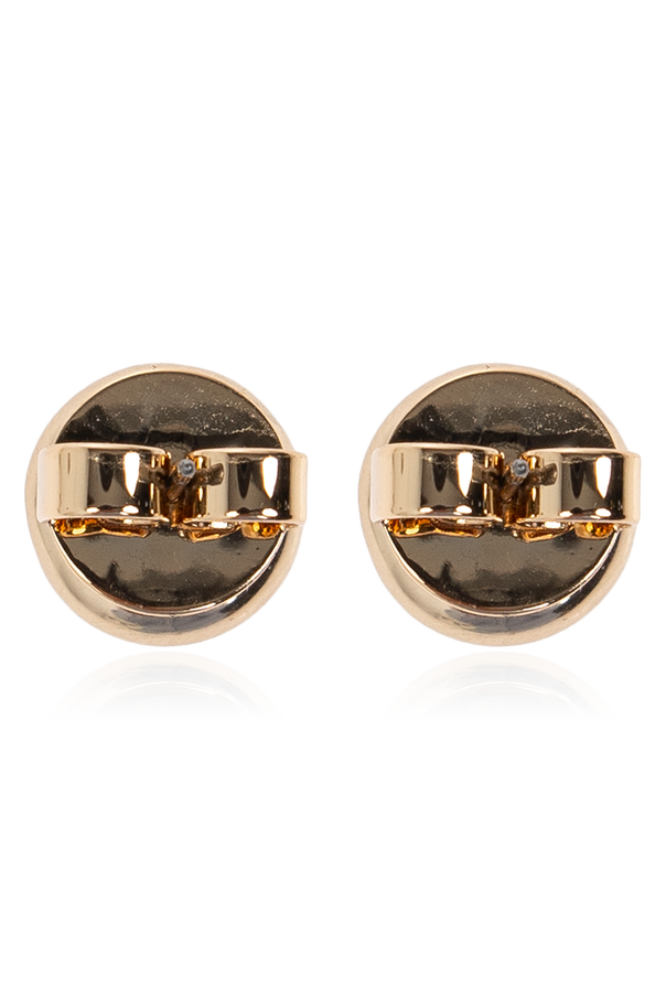 Tory Burch Pendientes con logotipo grabado