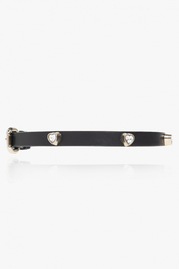 Red valentino printed Leather choker